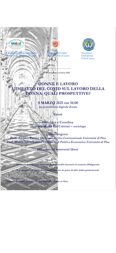 DONNE E LAVORO - L'IMPATTO DEL COVID SUL LAVORO DELLA DONNA: QUALI PROSPETTIVE?